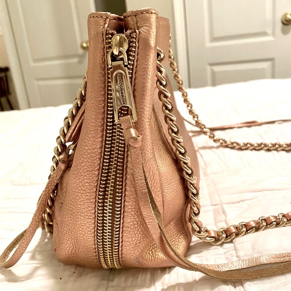 Metallic Rose Gold Rebecca Minkoff Handbag - Picture 4 of 9